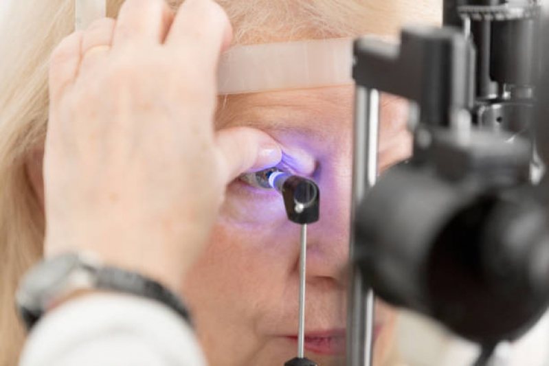 Medida de Glaucoma Pressão Intraocular Exame Jardins - Medida de Pressão Ocular Glaucoma