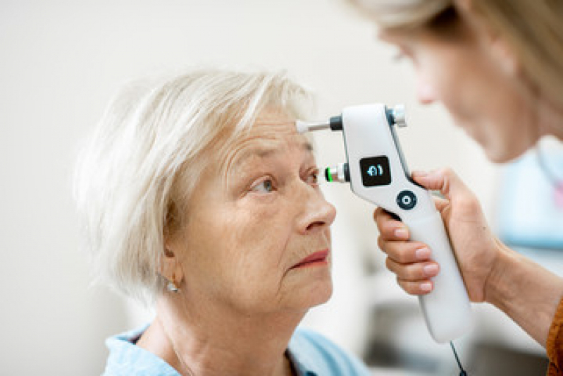 Medida de Pressão Intraocular Tonometria de Aplanação Glicério - Medida de Pressão Ocular Alterada