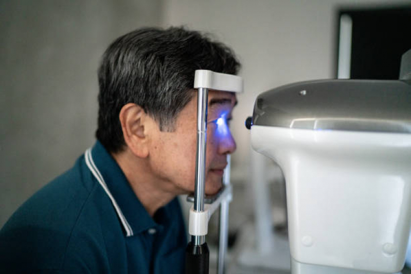 Medida de Pressão Intraocular Tonometria de Goldmann Exame Jardins - Medida de Glaucoma Pressão Intraocular